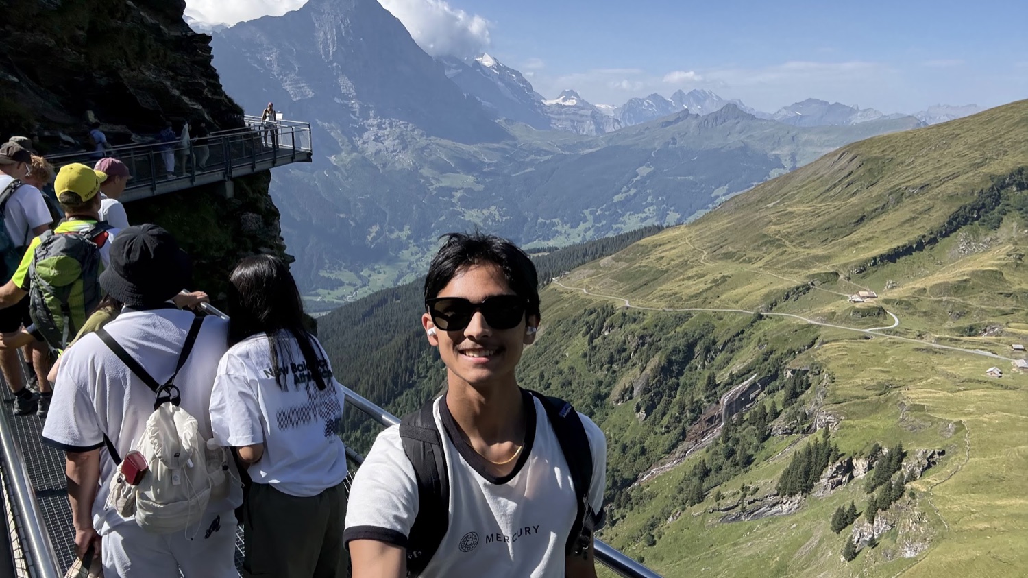 Cliff walk at First, above Grindelwald