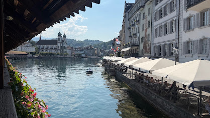 The Reuss from the Chapel Bridge, Lucerne
