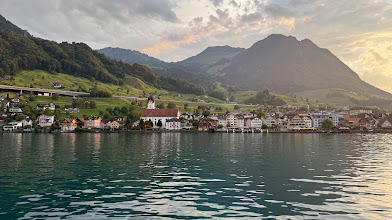 Lakeside village on Lake Lucerne