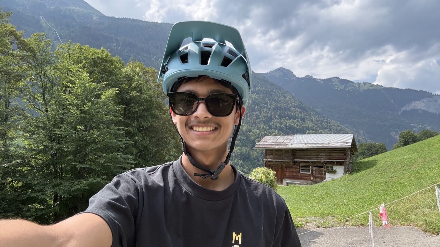 Mountain biking in the Alps